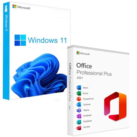 Windows 11 Pro Retail + Office 2021 Professional Plus Retail