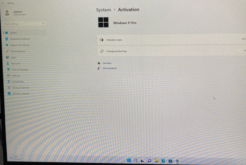 Windows 11 Pro activation screenshot